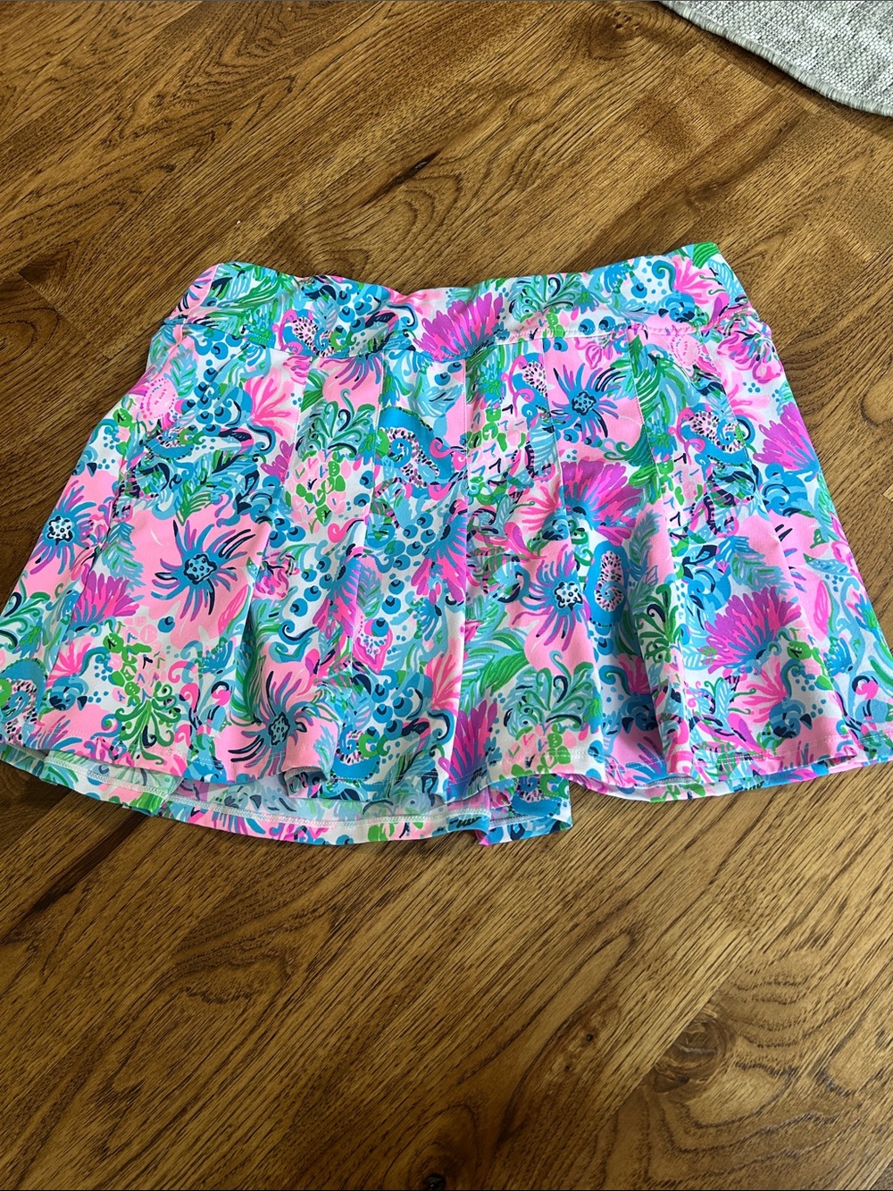 Lilly Pulitzer Pink Athletic Skort with Printed Trim